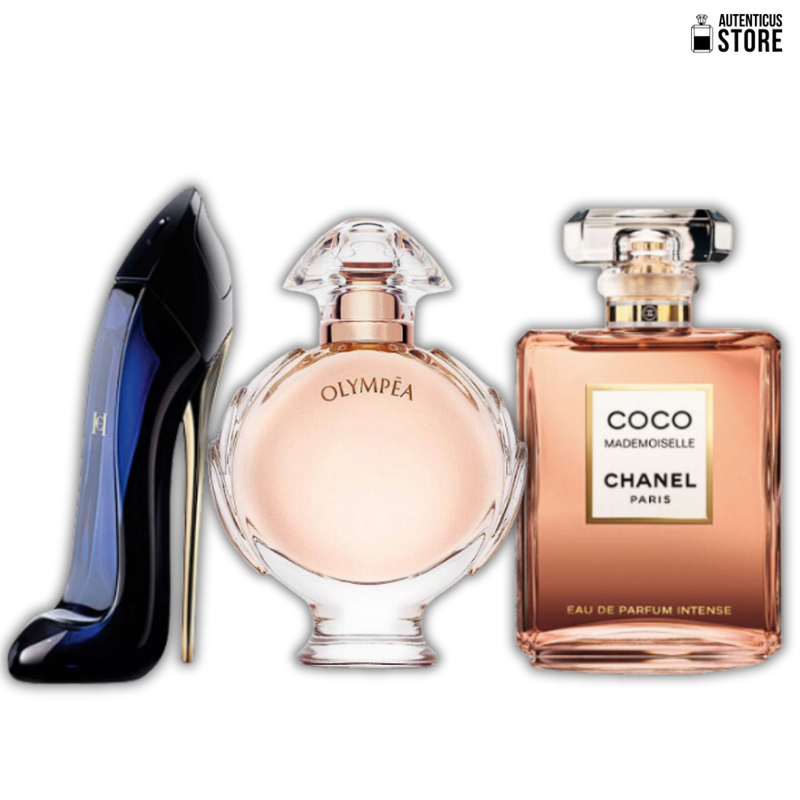 [Fijación 12 Horas+] Kit Lleva 3 Perfumes Paga 1 🌹 GOOD GIRL, OLYMPEA y COCO MADEMOISELLE