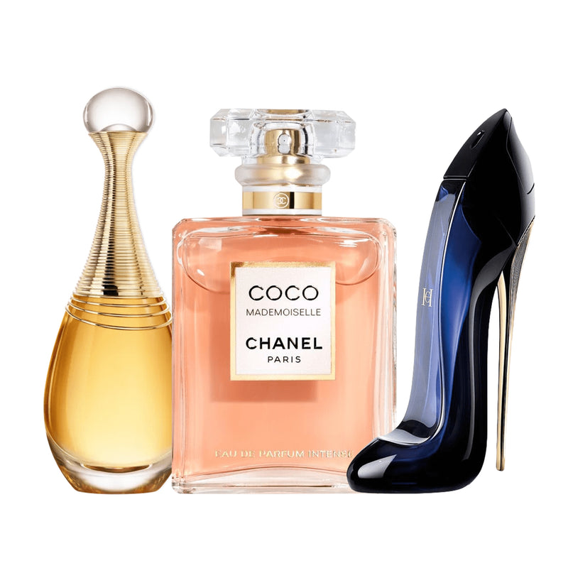 Kit 3 Perfumes - Good Girl, Coco Mademoiselle, Jadore - 100 ML