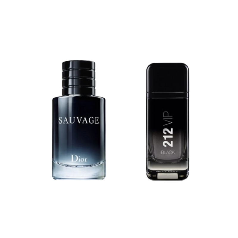 Kit Duo - 212 VIP Black y Dior Sauvage - 100ml