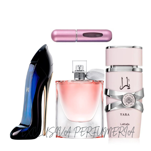 KIT 3 PERFUMES - YARA + GOOD GIRL + VIDA BELLA