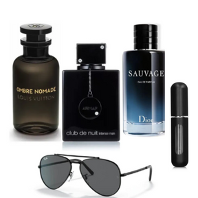 [Fijacón 12 Horas+] Kit Lleva 3 Perfumes Paga 1 + Regalo Elegante - OMBRE NOMADE, CLUB DE NUIT y DIOR SAUVAGE + 🎁 Gafas Ray-Ban