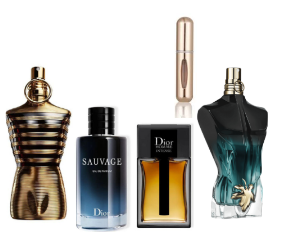 Kit 4 Perfumes: Sauvage, Le Parfum, Elixir, Dior